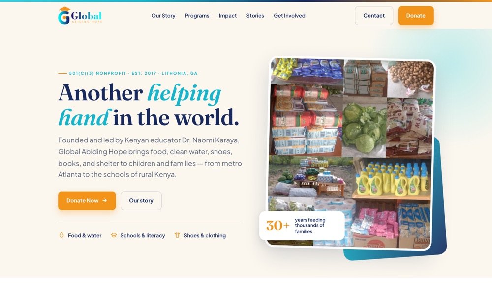 Global Abiding Hope website
