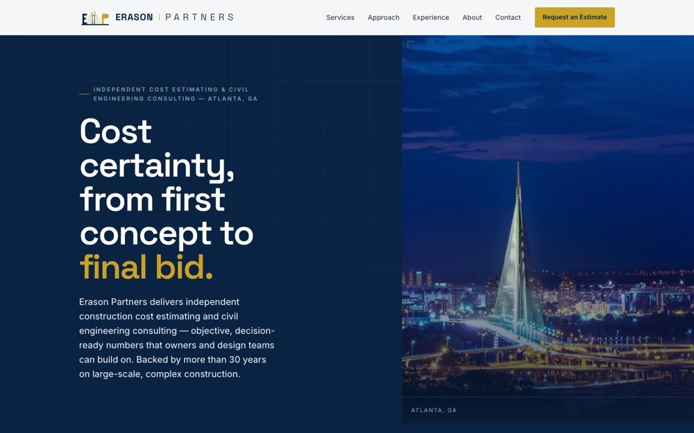 Erason Partners website