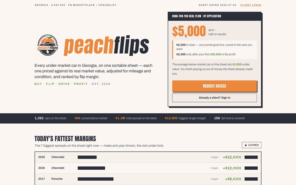 PeachFlips platform